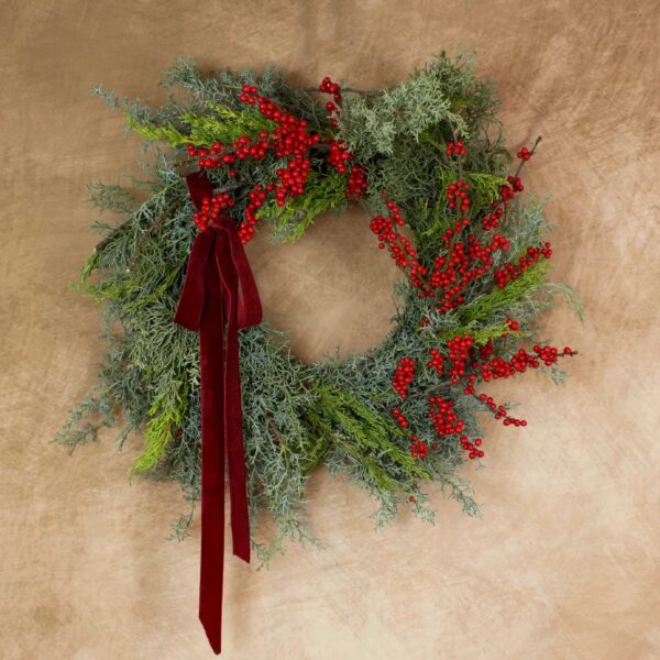 Crimson Grove Wreath