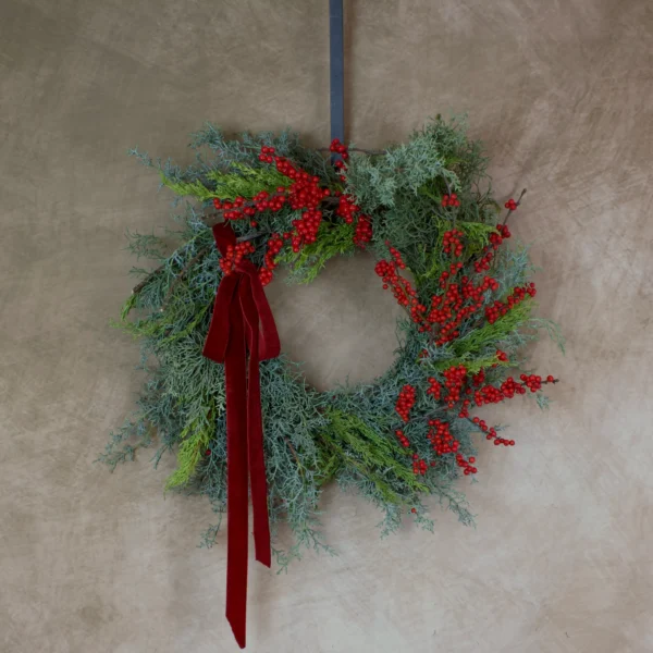 Crimson Grove Wreath